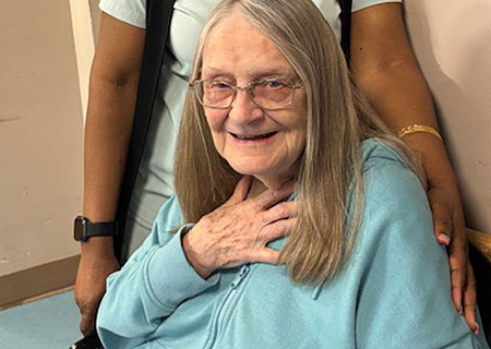 photo: elderly woman