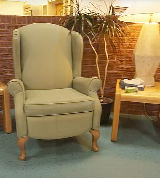 photo: easy chair in marianhill lounge
