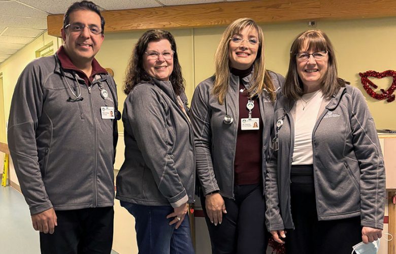 photo: Dr Ali Ziaee, Director of Care Dianne Tennant, Dr Helia Ghanean, CEO Linda Tracey
